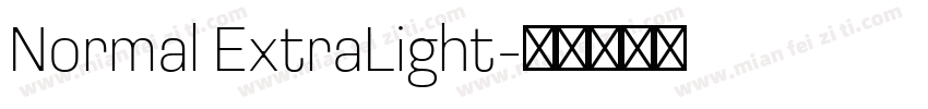 Normal ExtraLight字体转换